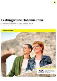 Titelbild des Sonderführungsprogramms für die Festungsruine Hohenneuffen Titelbild des Sonderführungsprogramms für die Festungsruine Hohenneuffen